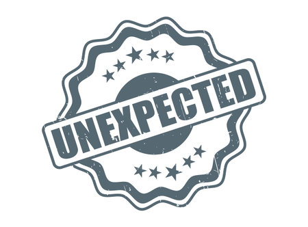 A Unexpected Rubber Stamp Seal with a Decorative Borderのイラスト素材