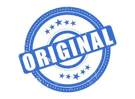 A Original Rubber Stamp Seal with a Dotted Circleのイラスト素材