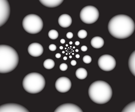 White Spiral Dotsのイラスト素材