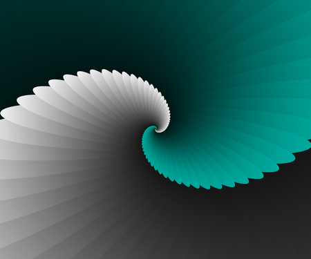 Turquoise Spiral Wingsのイラスト素材