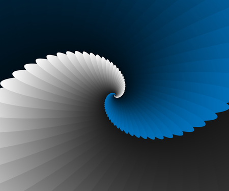 Blue Spiral Wings  Hi-tech Graphics Vector Illustration  Vector futuristic designのイラスト素材