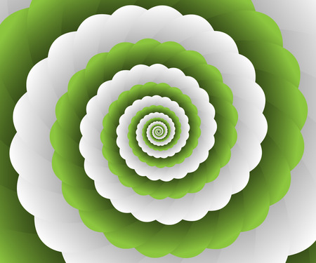 Green Modern Floral Interior Designのイラスト素材