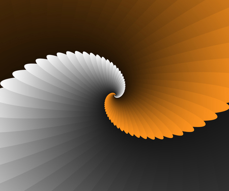 Orange Spiral Wingsのイラスト素材