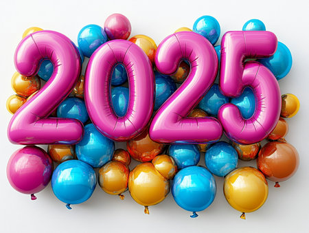 balloons background. 3D Rendering.の素材