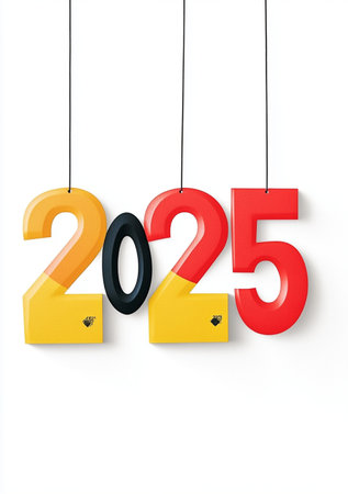 Happy New Year 2015 Text Design. Vector Illustration. EPS10の素材