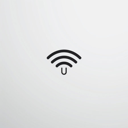 Wifi vector icon, on white background. Flat design style.の素材