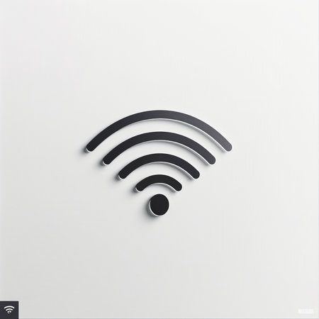 WiFi icon on white background. Vector illustration. Eps 10.の素材