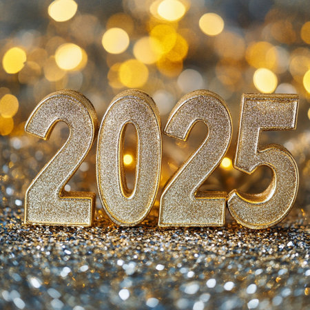 bokeh background. New Year concept.の素材