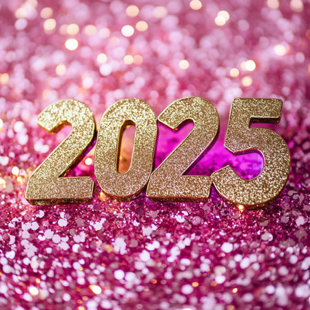 a pink background. New Year and Christmas.の素材