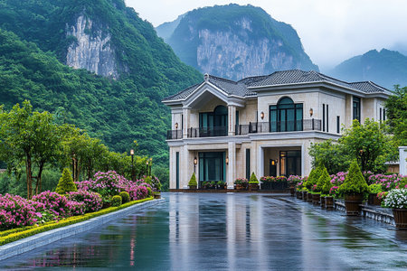 Beautiful scenery of the Guilin botanical garden.の素材