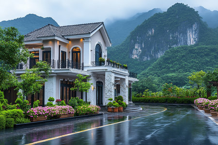 Guilin is one of the most beautiful villages of China.の素材