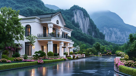 Beautiful villas in the mountains of Vietnam, Nha Trangの素材
