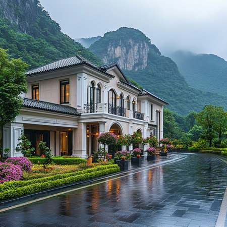 Landscape of Guilin, China. Guilin is a UNESCO World Heritage Site.の素材