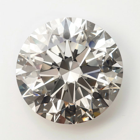 Diamonds on white background. Jewelry background. Macro photo.の素材