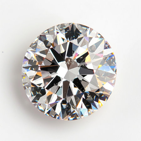 jewelry diamond on a white background, closeup of photoの素材