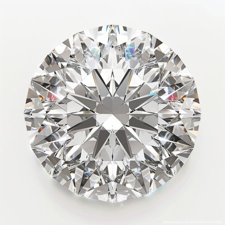 diamond on white background (high resolution 3D image render)の素材