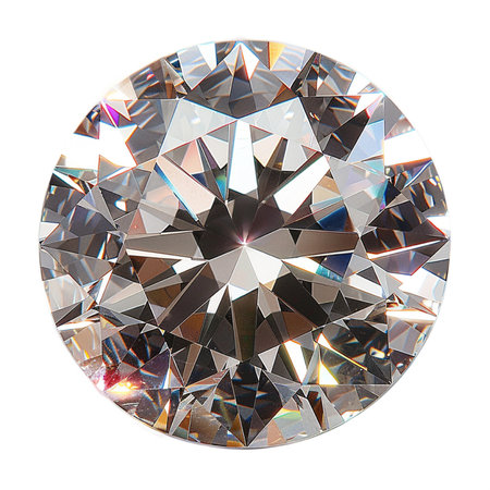 diamond isolated on white background with clipping path and full depth of fieldの素材