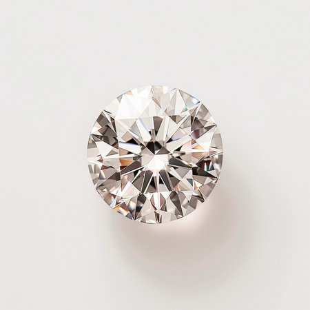 diamond jewel on the white background (high resolution 3D image)の素材