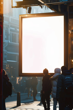 A lightbox on Oxford streetの素材