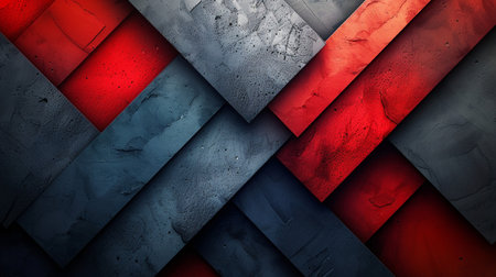 Abstract red and blue background with grunge texture. 3d renderingの素材