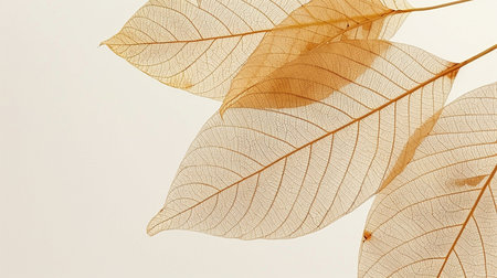 close up of magnolia leaf on white background with filter effect retro vintage styleの素材