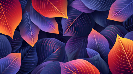 Abstract background with tropical leaves. Vector Illustration. EPS 10.の素材