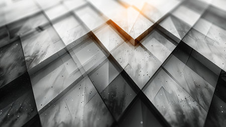 Abstract technology background ready for presentation, 3D rendering with DOFの素材