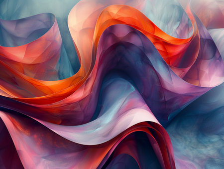 abstract fractal background a computer-generated 2D illustration, textureの素材