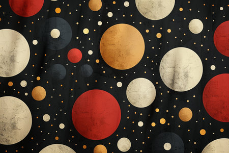 retro circles pattern - perfect background with space for text or imageの素材