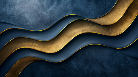 Blue and gold metal background. Element for design. Template for designの素材