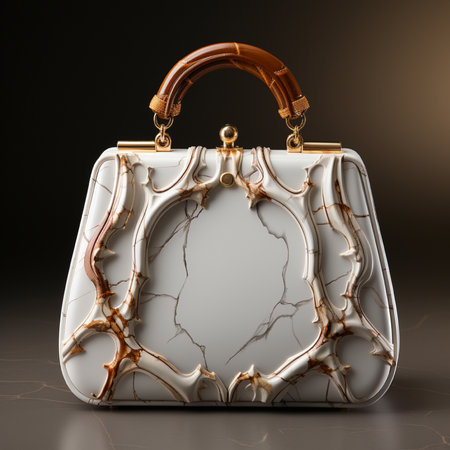 Elegant luxury snakeskin python handbag. 3d renderの素材