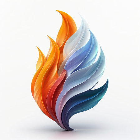 Colorful abstract background. 3d rendering. Computer generated image.の素材