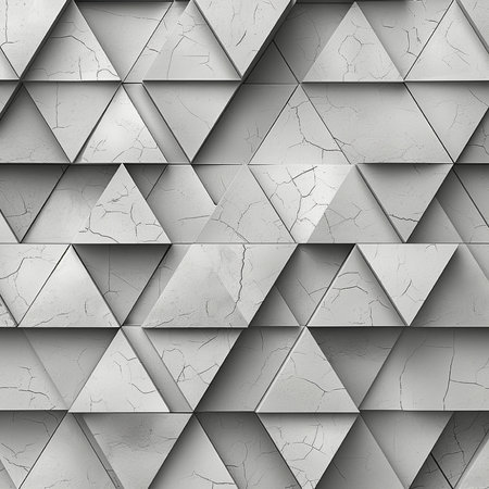 Seamless texture of white triangles. Abstract background for design.の素材