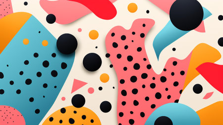 Abstract background with colorful geometric shapes. Vector illustration. Eps 10.の素材