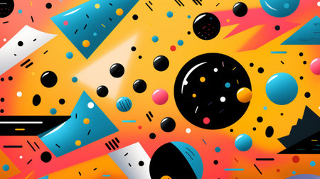 Abstract colorful background with geometric shapes. Vector illustration. Eps 10.の素材