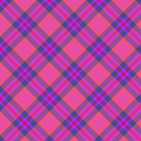Plaid pattern seamless. Check fabric texture. Stripe square background. Vector textile design tartan.の素材