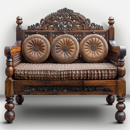 Sofa in the classical style. 3d render image.の素材