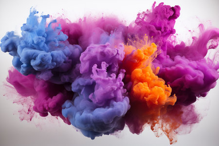 Colorful ink in water. Ink in water. Abstract background.の素材