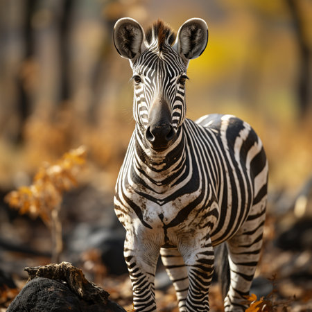 Zebra in the Okavango Delta - Moremi National Park in Botswanaの素材