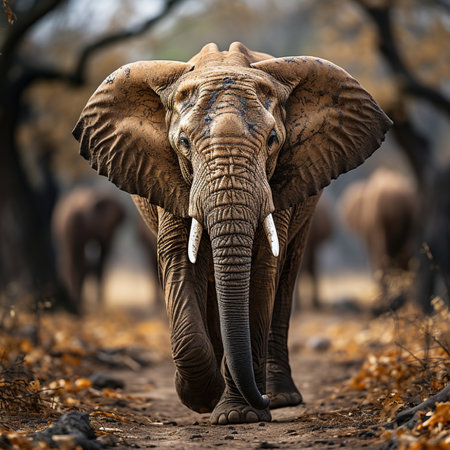 Elephant in the Chobe National Park, Botswana, Africaの素材