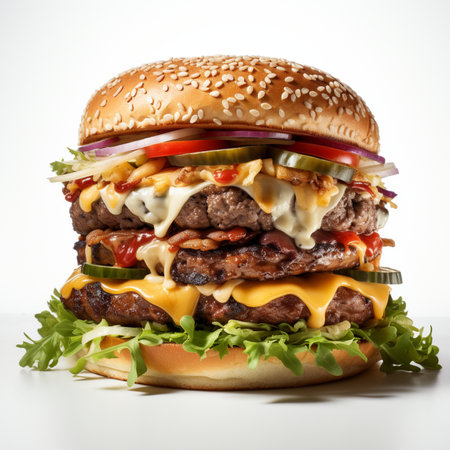 background with confetti and stars on whiteの素材