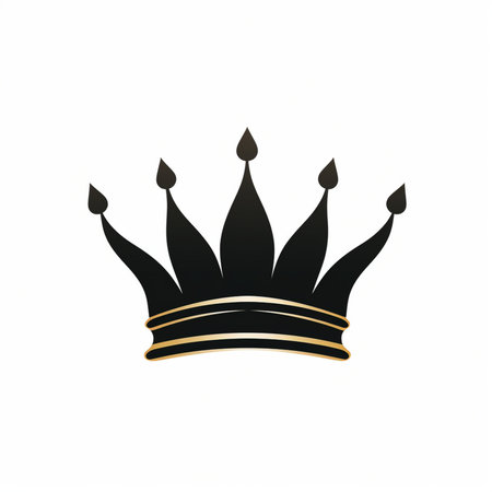 Crown logo design. King crown icon. Premium quality symbol.の素材