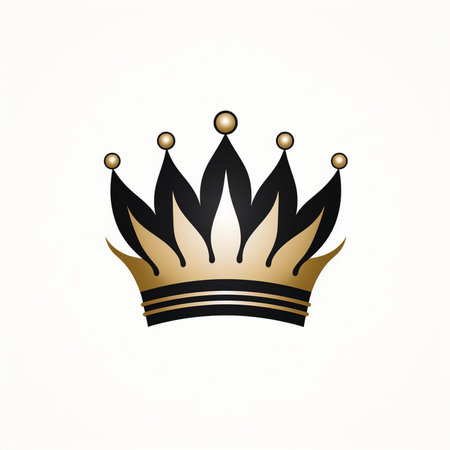 Crown Logo Template vector icon illustration designの素材