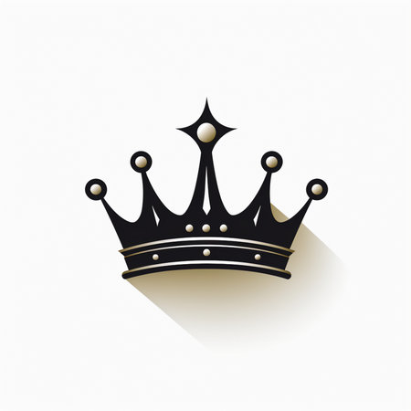 Crown logo design template. Luxury royal emblem. Vector illustration.の素材