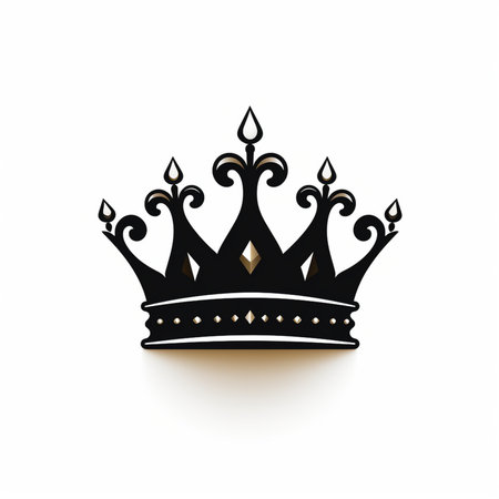Crown isolated on white background. Vector illustration. Eps 10.の素材