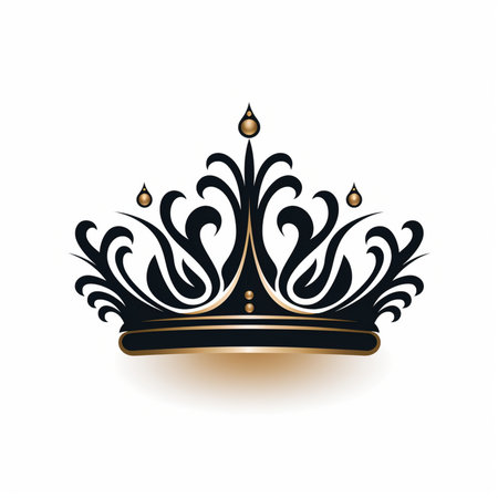 Crown isolated on a white background. Vector illustration for your designの素材