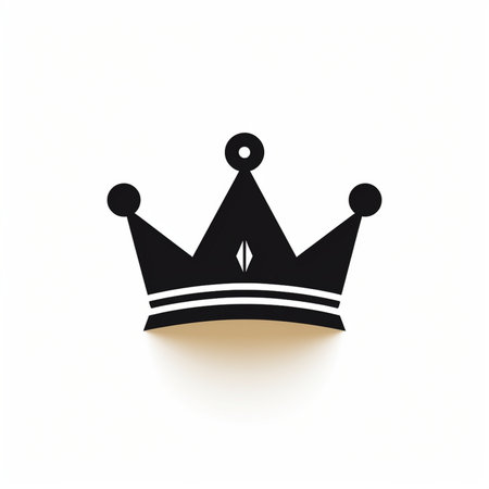 Crown icon. Silhouette of crown. Vector illustration.の素材