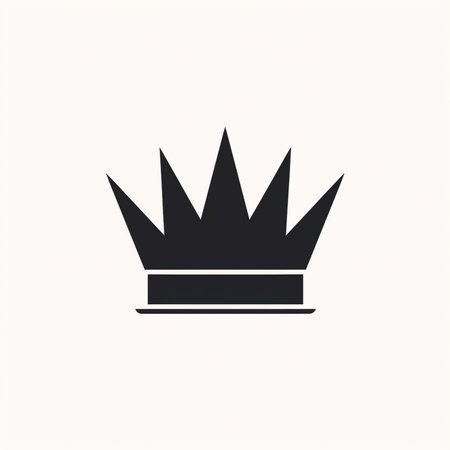 Crown icon. Vector illustration. Isolated on white background.の素材