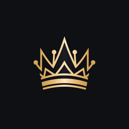 Crown Luxury Logo Template vector icon illustration designの素材