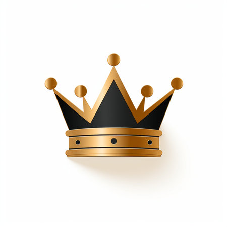 Crown isolated on white background. Vector illustration. Eps 10.の素材